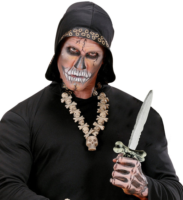 Widmann SRL Mes halloween met schedels