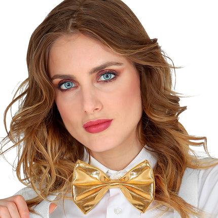 Widmann SRL Metallic gouden strikjes voor party's