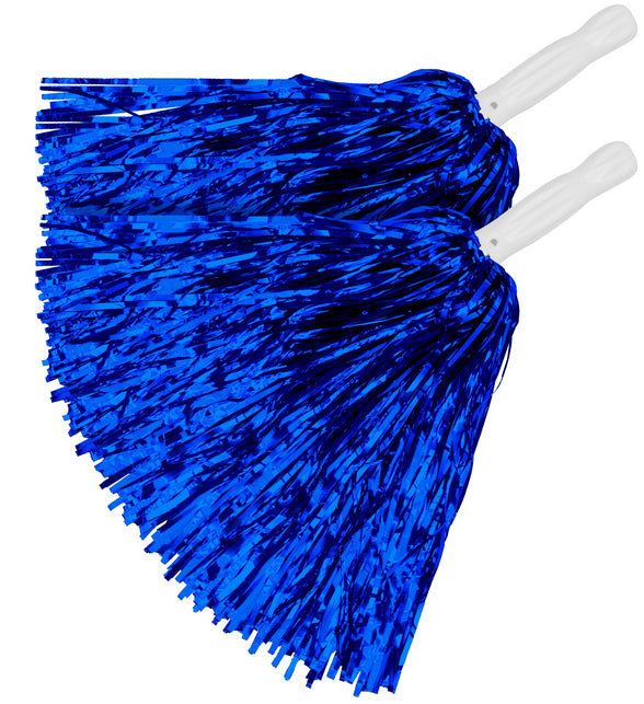 Widmann SRL Metallic pompons set blauw