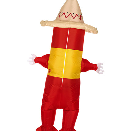 Widmann SRL Mexicaans chili peper kostuum opblaasbaar