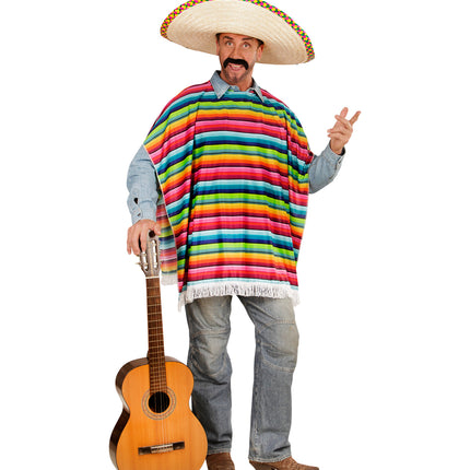 Widmann SRL Mexicaanse poncho volwassenen
