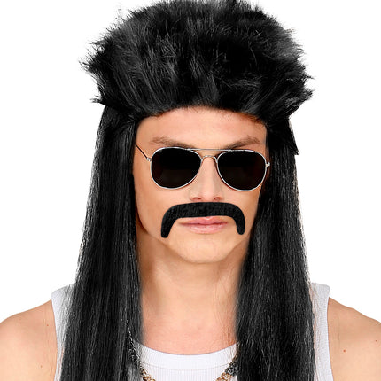 Widmann SRL Mexicaanse snor Macho zwart