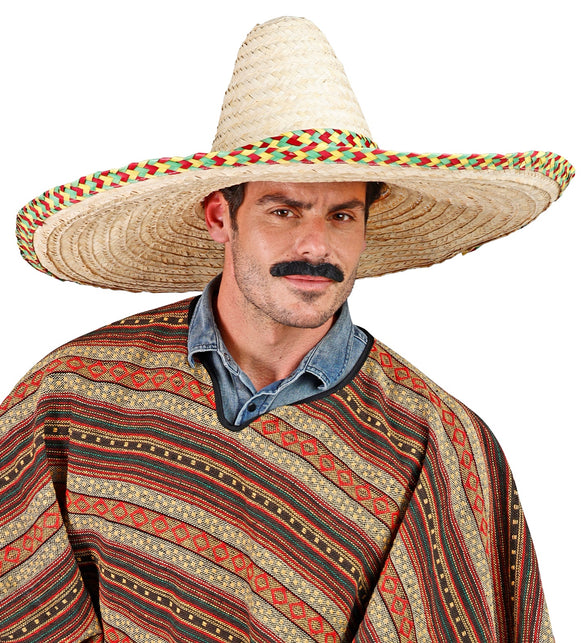 Widmann SRL Mexicaanse sombrero stro naturel