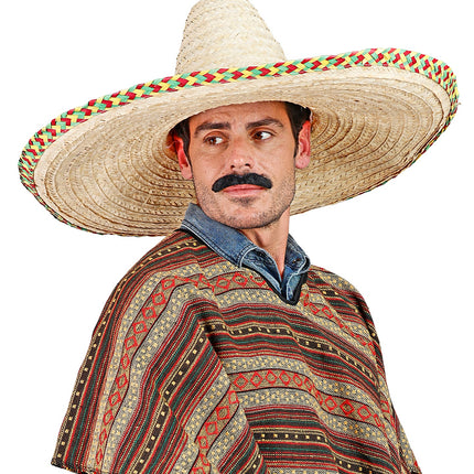 Widmann SRL Mexicaanse sombrero stro naturel