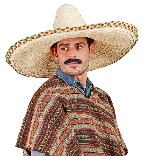 Widmann SRL Mexicaanse sombrero stro naturel
