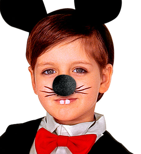 Widmann SRL Mickey neus muis zwart spons