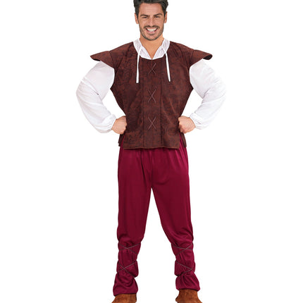 Widmann SRL Middeleeuws boeren kostuum Taveerne