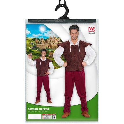 Widmann SRL Middeleeuws boeren kostuum Taveerne