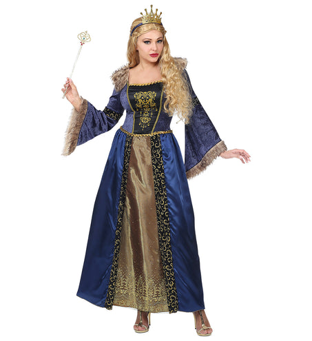 Widmann SRL Middeleeuws koningin pak Victoria dames