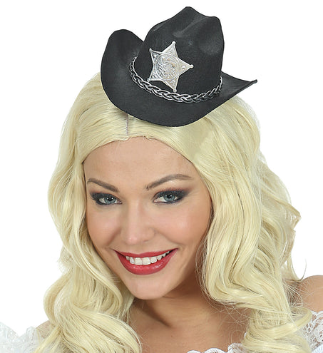 Widmann SRL Mini cowboyhoed zwart Dallas