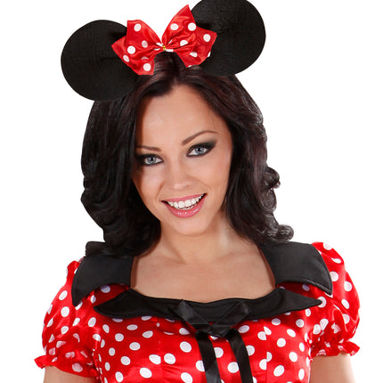 Widmann SRL Minnie muizen oren met strikje