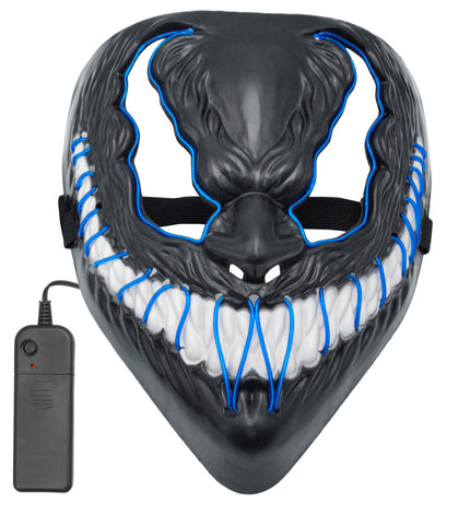 Widmann SRL Monster masker led blauw