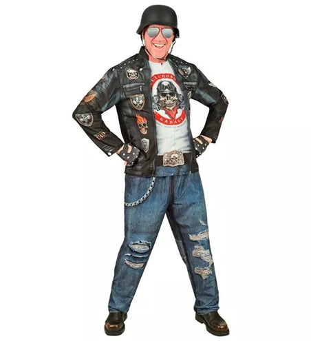 Widmann SRL Motorrijder biker motorclub kostuum Thijs