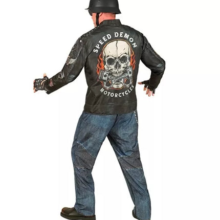 Widmann SRL Motorrijder biker motorclub kostuum Thijs