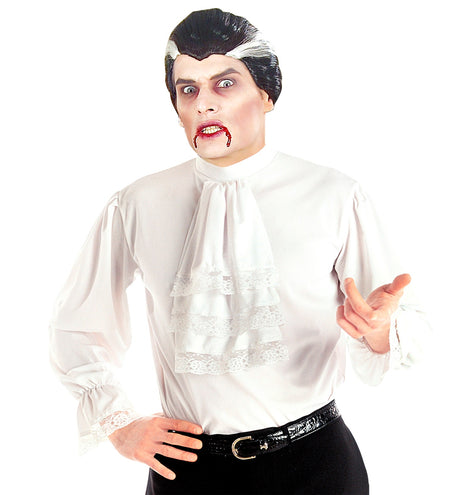 Widmann SRL Mozart blouse wit met jabot