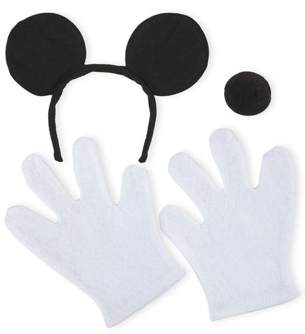 Widmann SRL Muizen oren met staart en handschoenen Mickey