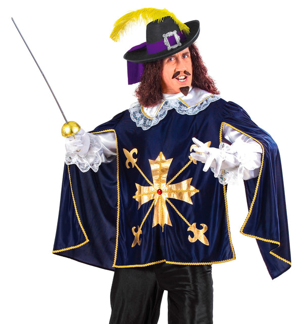 Widmann SRL Musketier Cape met blouse en kraag