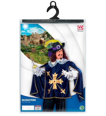 Widmann SRL Musketier Cape met blouse en kraag