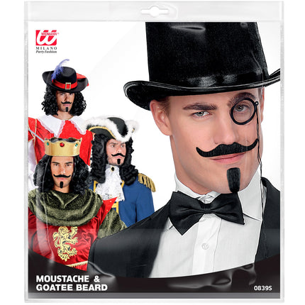 Widmann SRL Musketier Chevalier snor en sik zwart