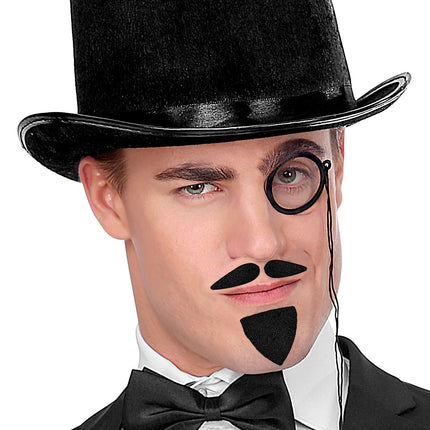 Widmann SRL Musketier snor en sik zwart