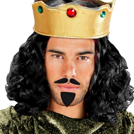 Widmann SRL Musketier snor en sik zwart