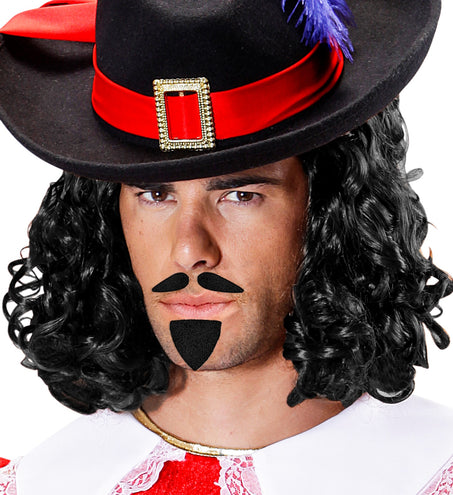 Widmann SRL Musketier snor en sik zwart