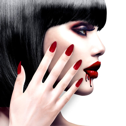 Widmann SRL Nagels Stiletto Bordeaux Rood