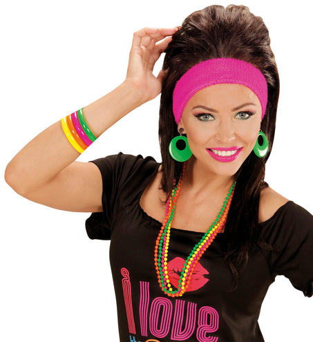 Widmann SRL Neon armbanden set disco