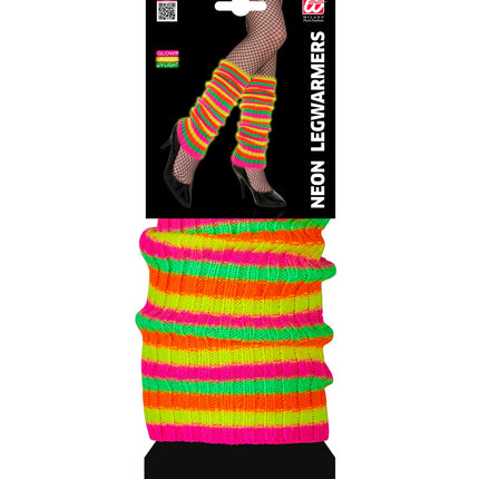 Widmann SRL Neon beenwarmers regenboog