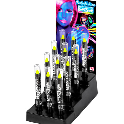 Widmann SRL Neon geel make-up potlood 3.5ml