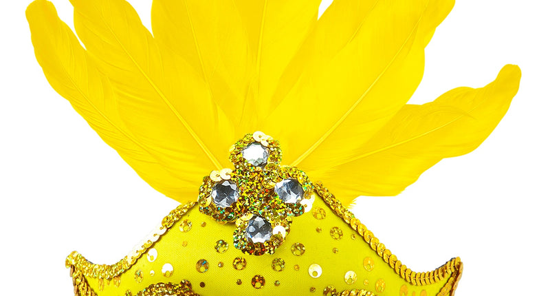 Widmann SRL Neon gele Braziliaanse maskers