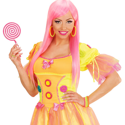 Widmann SRL Neon gele oorringen