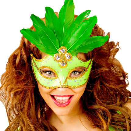 Widmann SRL Neon groen Braziliaans oogmasker