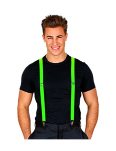 Widmann SRL Neon groene bretels verstelbaar