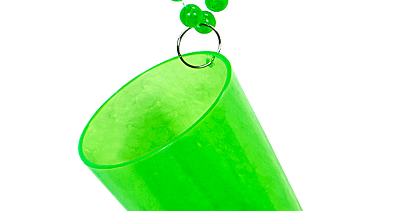 Widmann SRL Neon groene glazen halskettingen