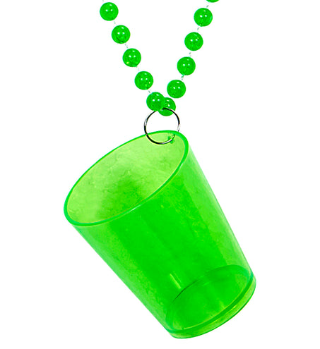 Widmann SRL Neon groene glazen halskettingen