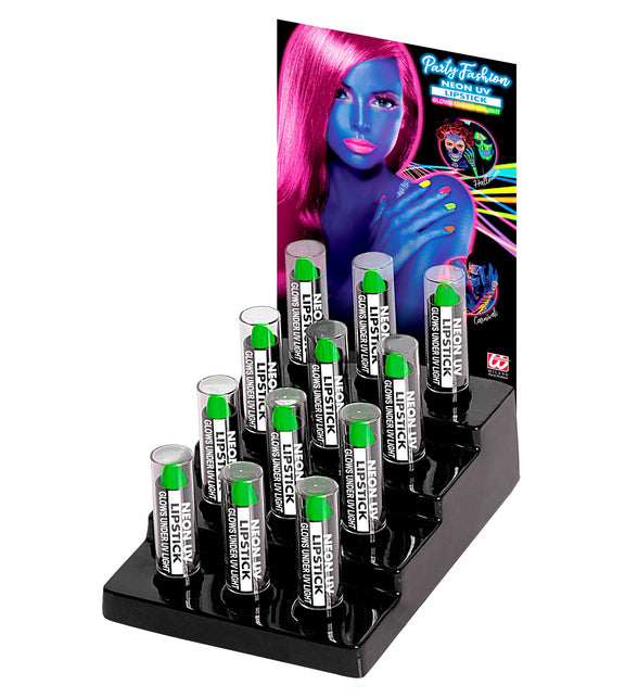 Widmann SRL Neon groene lippenstift 6ml