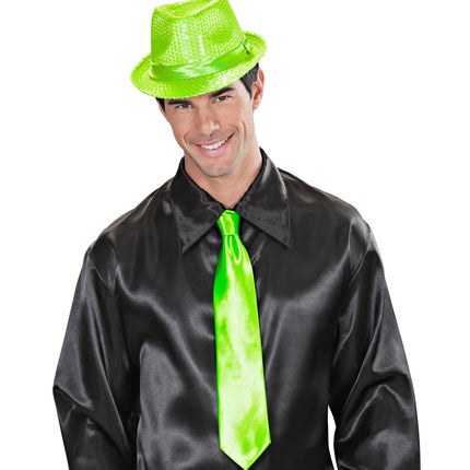 Widmann SRL Neon groene stropdas