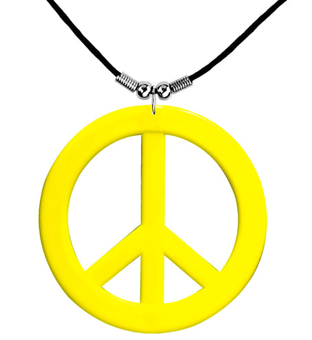 Widmann SRL Neon Hippie Ketting Rosa Geel