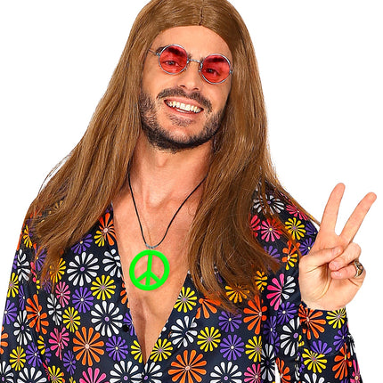 Widmann SRL Neon Hippie Ketting Rosa Groen