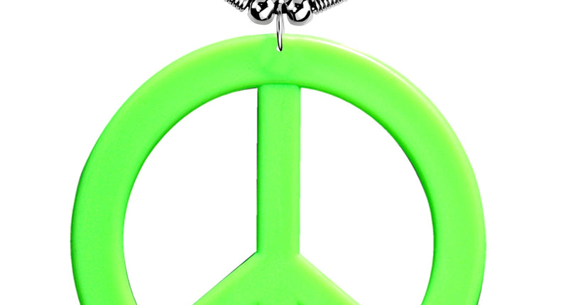 Widmann SRL Neon Hippie Ketting Rosa Groen