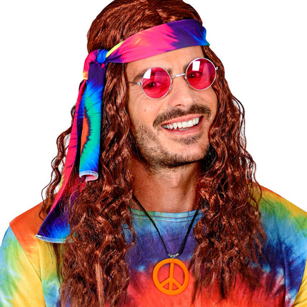 Widmann SRL Neon Hippie Ketting Rosa Oranje