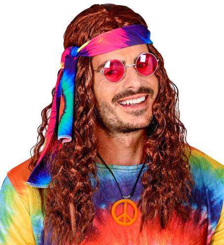 Widmann SRL Neon Hippie Ketting Rosa Oranje