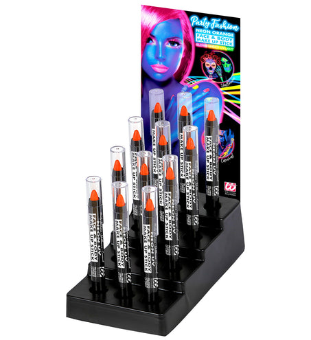 Widmann SRL Neon oranje make-up potlood 3.5ml