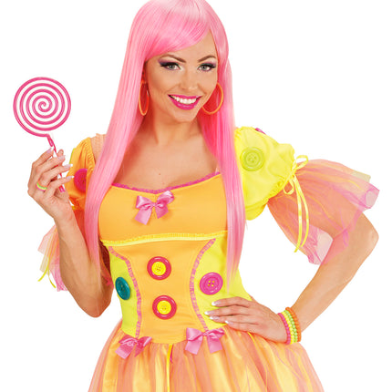 Widmann SRL Neon oranje oorbellen