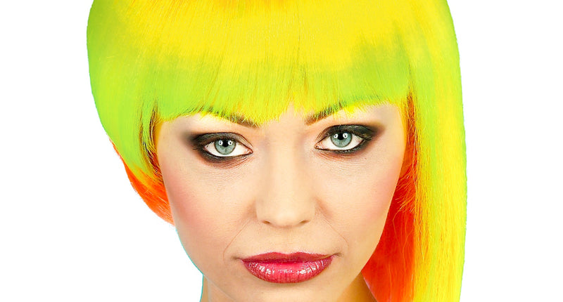 Widmann SRL Neon punk pruik vrouw