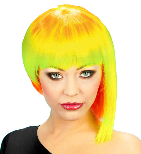 Widmann SRL Neon punk pruik vrouw