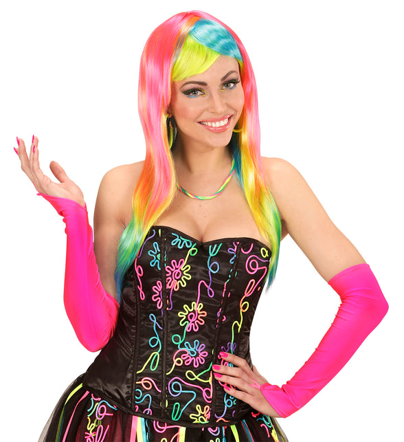 Widmann SRL Neon roze handschoenen