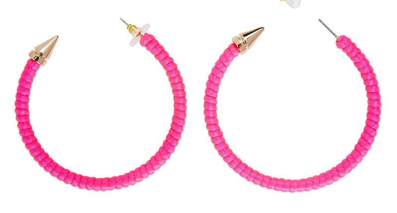 Widmann SRL Neon roze oorbellen voor