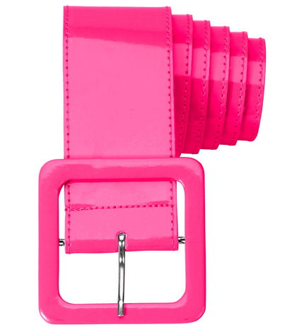Widmann SRL Neon roze riem vinyl